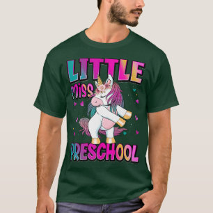 Camiseta La pequeña Miss Preescolar De Nuevo Al Prescho De