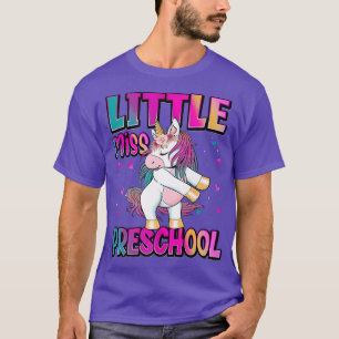 Camiseta La pequeña Miss Preescolar De Nuevo Al Prescho De 