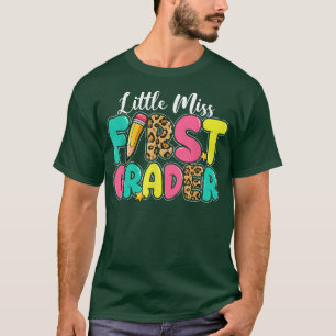 Camiseta La pequeña Miss Primer Grado Escuadrón Primer Día 