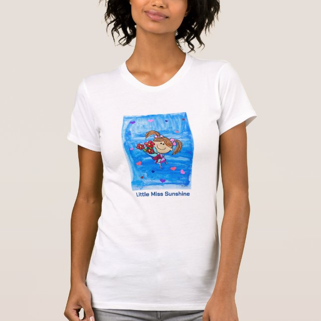 Camiseta La pequeña Miss Sunshine - Arte infantil para la C (Anverso)