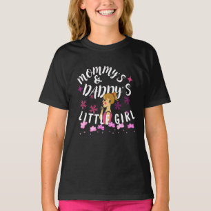 Camiseta La pequeña niña de mamá y papá