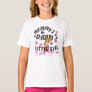 Camiseta La pequeña niña de mamá y papá
