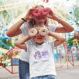 Camiseta La pequeña princesa de sirena Bonito personalizada