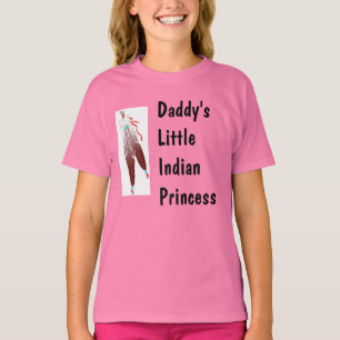 Camiseta La pequeña princesa india Tshirt del papá