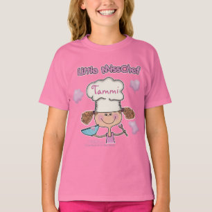Camiseta La pequeña señorita Chef Personalizada