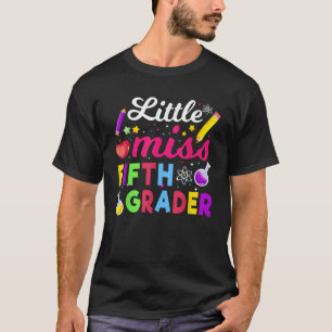 Camiseta la pequeña señorita de quinto grado chicas de prim