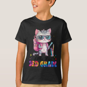 Camiseta La pequeña señorita de tercer grado Gatita de vuel