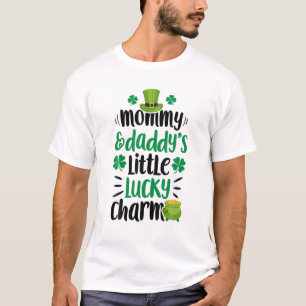 Camiseta La pequeña suerte de encanto de mamá y papá