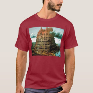 Camiseta La "pequeña" torre de Babel de Pieter Bruegel