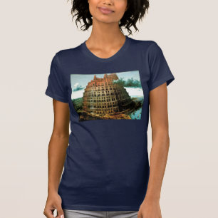 Camiseta La "pequeña" torre de Babel de Pieter Bruegel