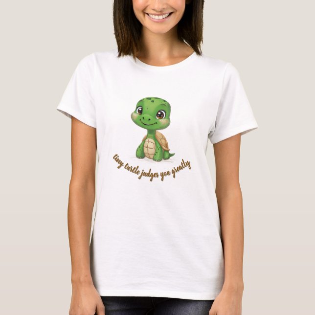 Camiseta La pequeña tortuga te juzga (Anverso)