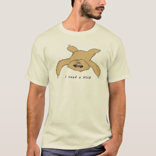Camiseta La pereza necesita un abrazo (Anverso)
