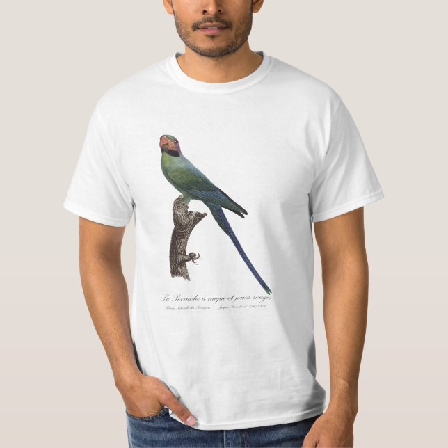 Camiseta La Perruche a nuque et joues rouges (Anverso)