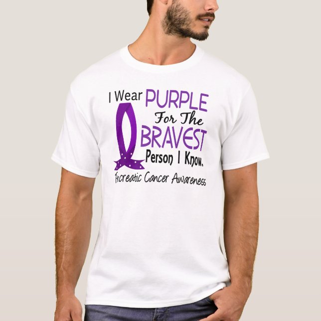 Camiseta La persona más valiente conozco al cáncer (Anverso)
