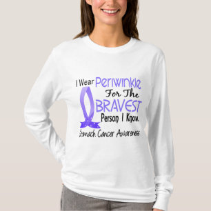 Camiseta La persona más valiente conozco al cáncer de