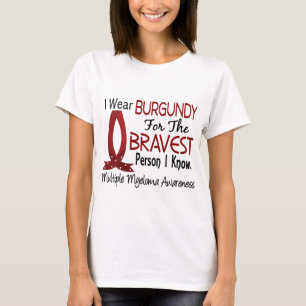 Camiseta La persona más valiente sé mieloma múltiple