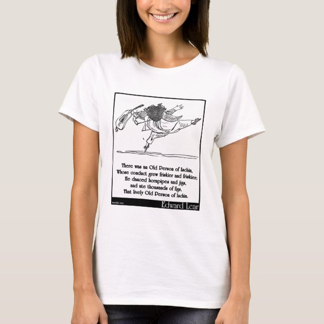 Camiseta La persona mayor de Edward Lear de la quintilla de (Anverso)