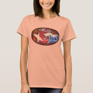 Camiseta La persona que practica surf de Malibu California