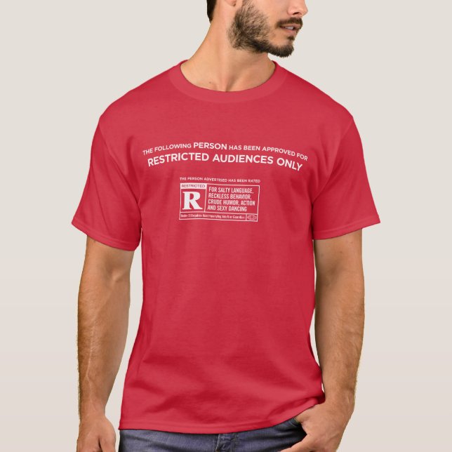 Camiseta La persona siguiente ha sido R clasificado (DE (Anverso)