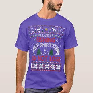 Camiseta La pesca afortunada no pierde Navidades feos suéte