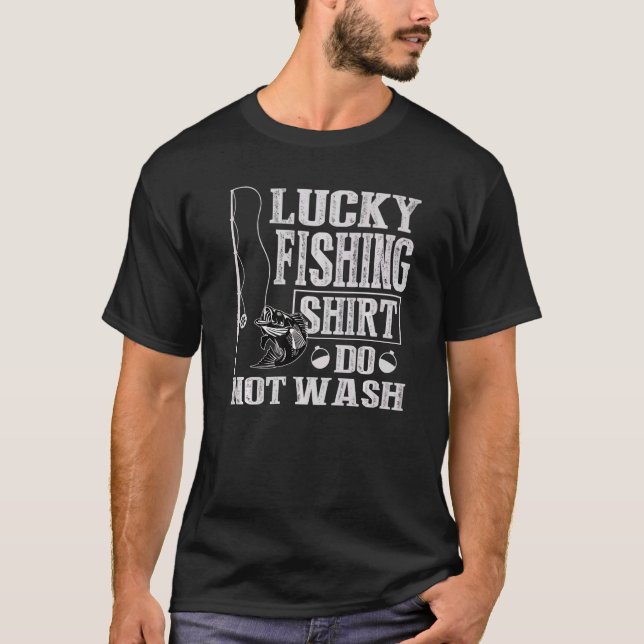 Camiseta La pesca afortunada no se lava (Anverso)