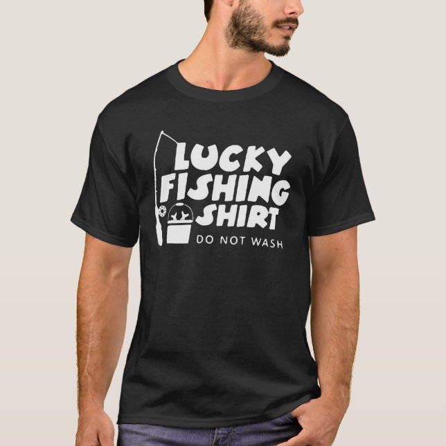 Camiseta La pesca afortunada no se lava (Anverso)