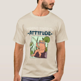 Camiseta La pesca arregló mi actitud. Pesca gruñona