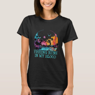 Camiseta La pesca corre en mi hobby antisocia de introverti