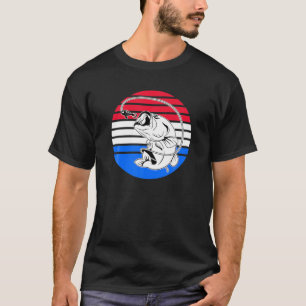 Camiseta La Pesca De Bass Lover USA Temática Para El Pescad