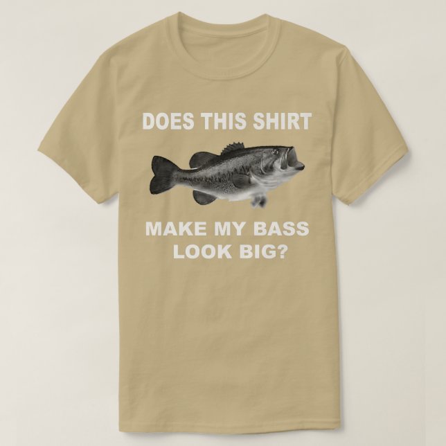 Camiseta La Pesca De Bass T Bass Look Big  (Diseño del anverso)