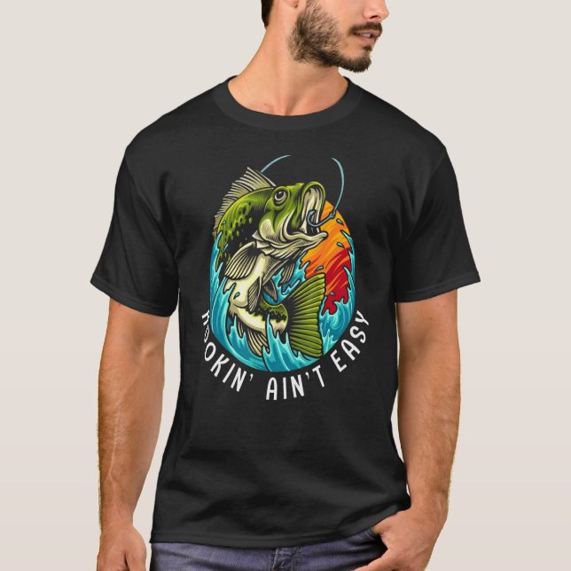 Camiseta La pesca de enganche no es fácil (Anverso)