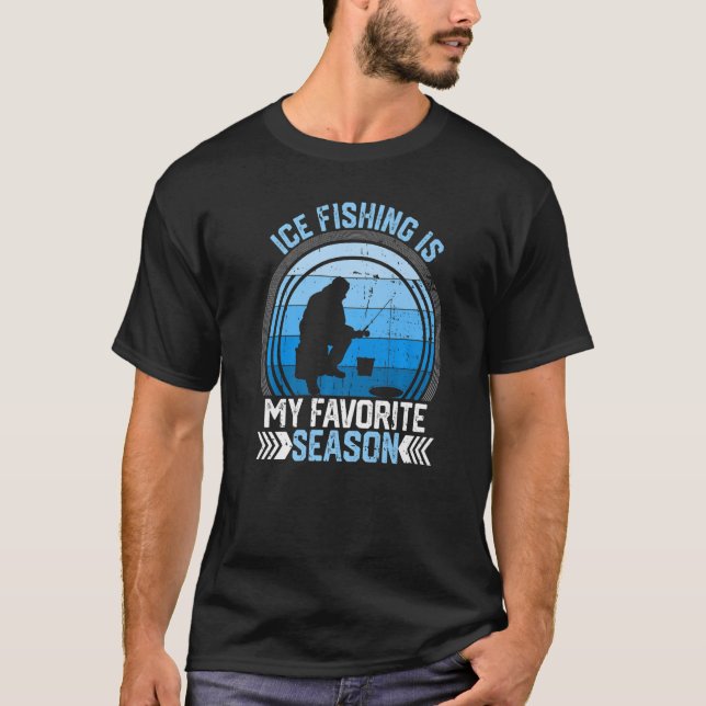 Camiseta La Pesca De Hielo Es Mi Prima De Invierno Graciosa (Anverso)