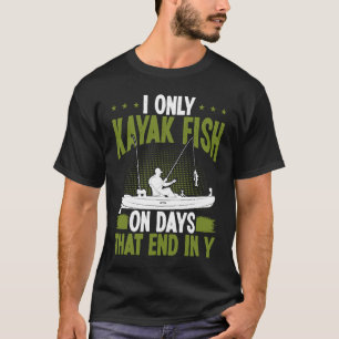 Camiseta La pesca de Kayak en días termina en Kayak Kayakfi