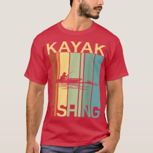 Camiseta La pesca de kayak para hombres y mujeres 