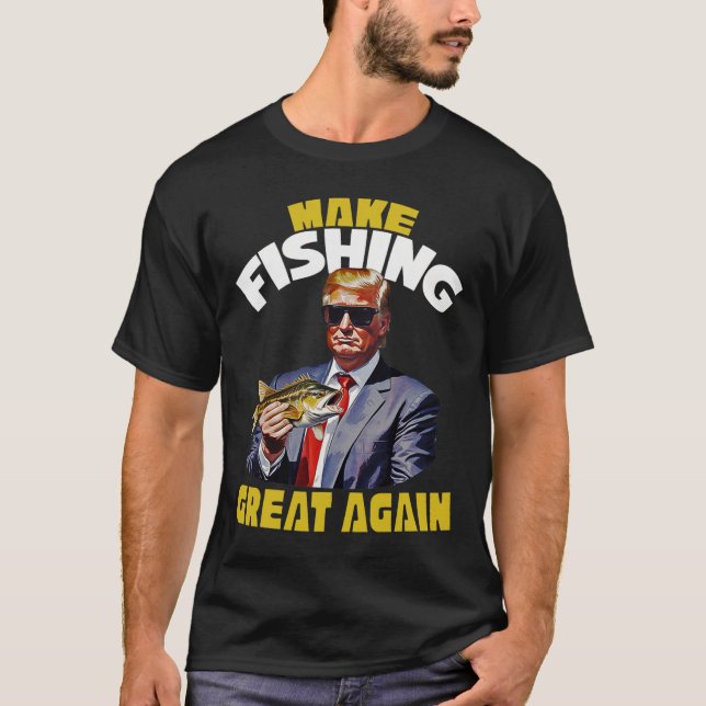 Camiseta La pesca de trucha vuelve a hacer grande la pesca  (Anverso)