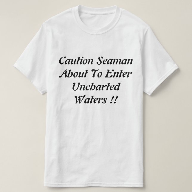 Camiseta La Pesca En Aguas No Desconocidas Es Un Logo Graci (Diseño del anverso)