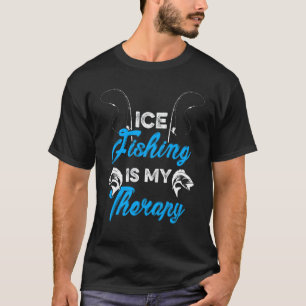 Camiseta La pesca en hielo es mi terapia Pesca en hielo car