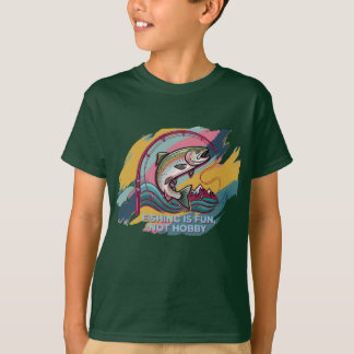 Camiseta La Pesca Es Diversión No Pasatiempo Regalo Generac