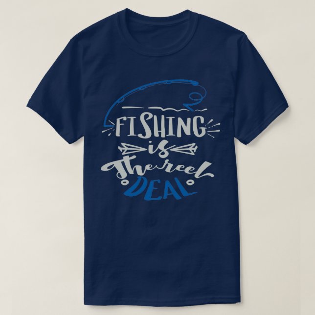 Camiseta La pesca es el acuerdo de carrete (Diseño del anverso)