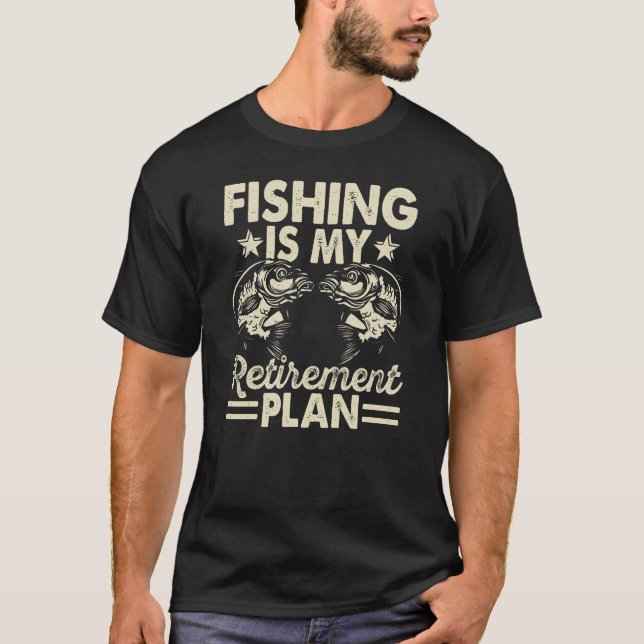 Camiseta La pesca es mi abuelo del plan de retiro (Anverso)