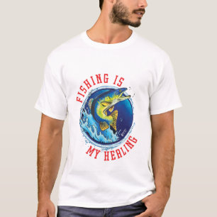 Camiseta La Pesca Es Mi Blanco Sanador