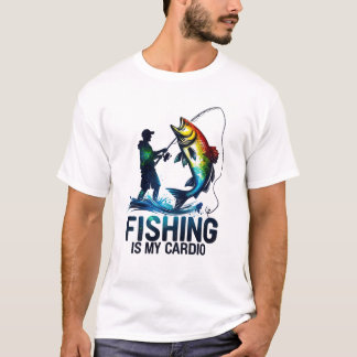 Camiseta La pesca es mi cardio pescador