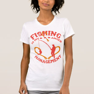 Camiseta La pesca es mi gestión de la ira
