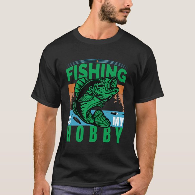 Camiseta La pesca es mi hobby (Anverso)