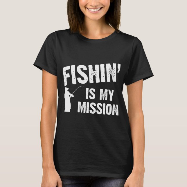 Camiseta La pesca es mi misión (Anverso)