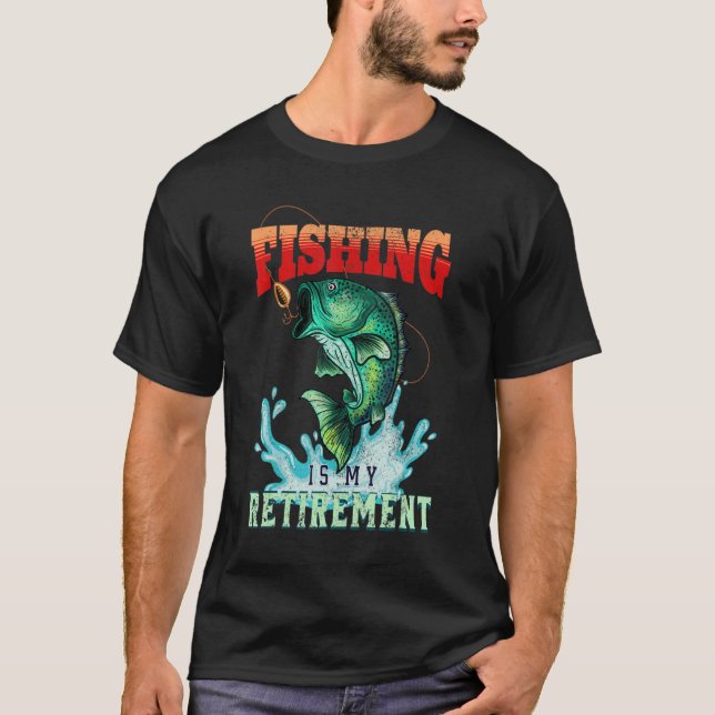 Camiseta La pesca es mi plan de retiro (Anverso)