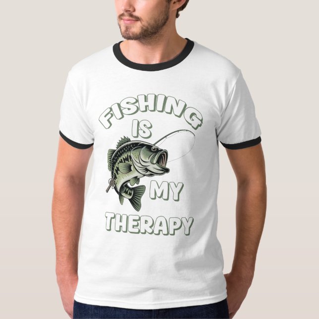 Camiseta La Pesca Es Mi Terapia (Anverso)