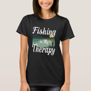 Camiseta La Pesca Es Mi Terapia Diseño Relajante De La Natu