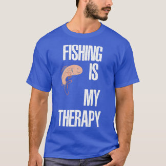 CAMISETA LA PESCA ES MI TERAPIA PESQUERA
