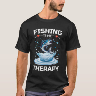 Camiseta La Pesca Es Mi Terapia, Un Pescador Divertido, La 